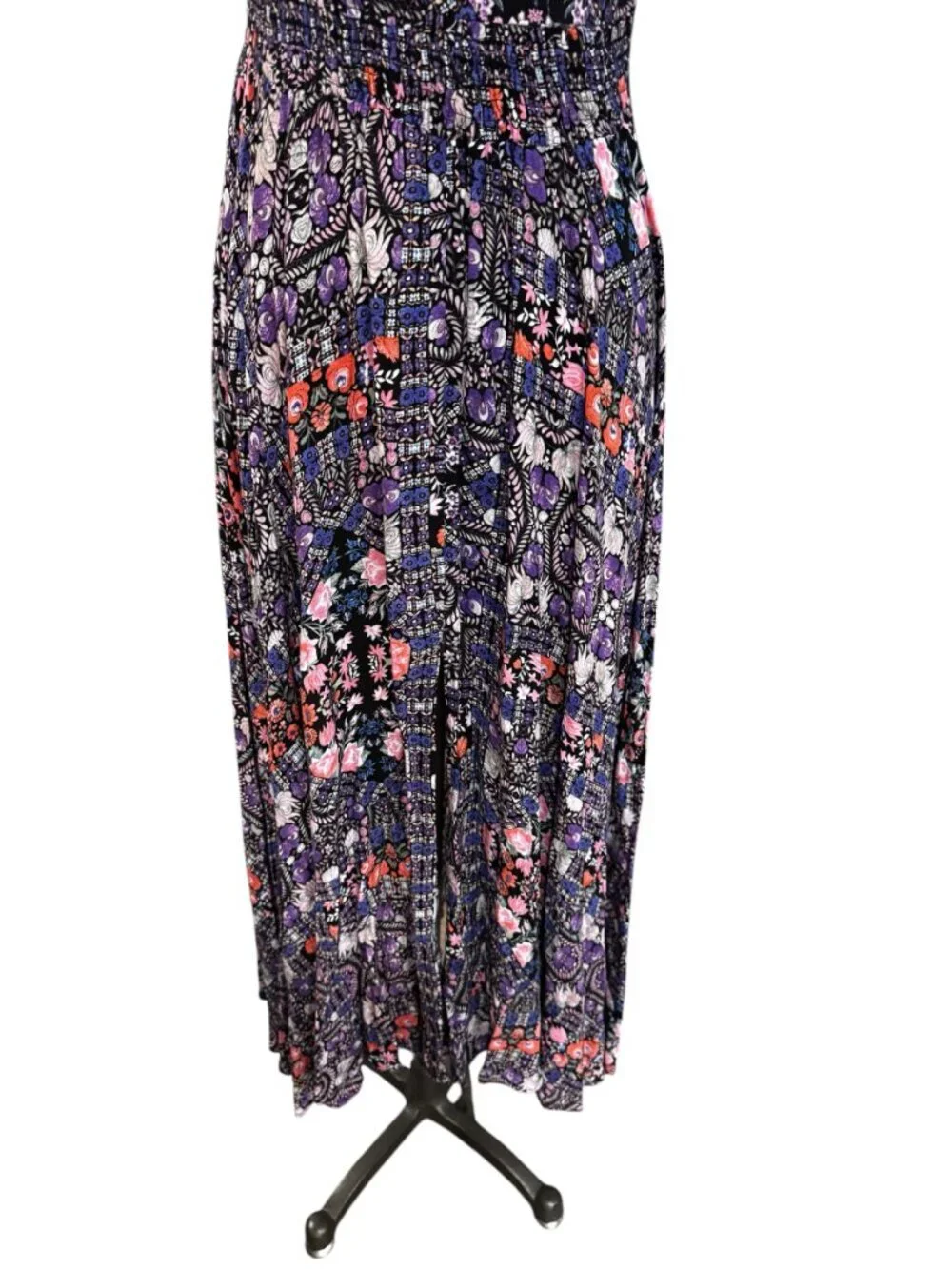 Jaase Endless Summer Boho Halter Maxi Dress Medium Open Back Floral - Picture 4 of 9